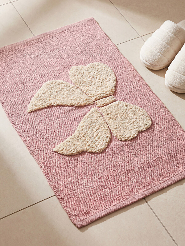 LCW HOME Butterfly Figured Bath Mat 50x80 cm