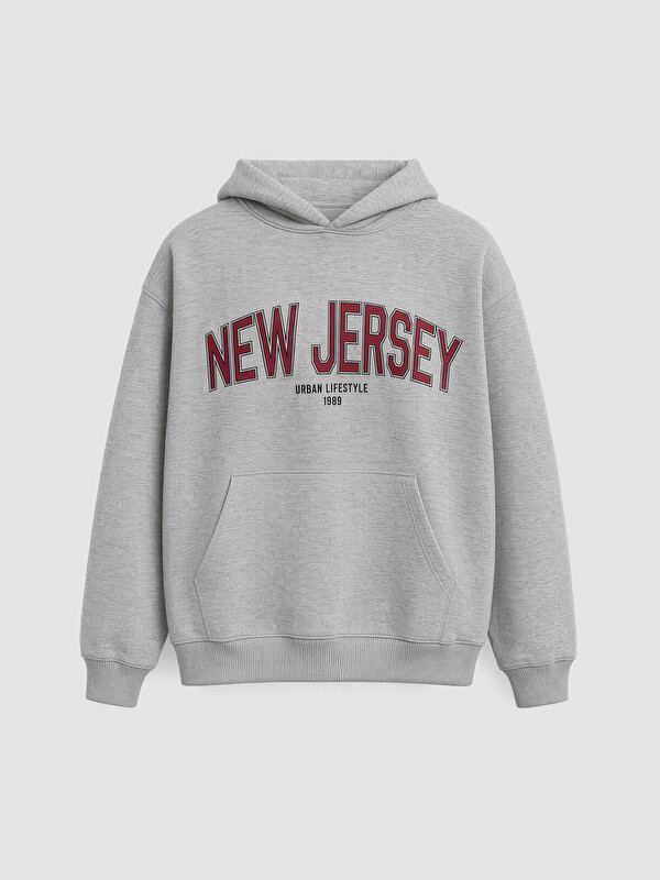 LCW Kids Printed Boys' Hooded Sweatshirt