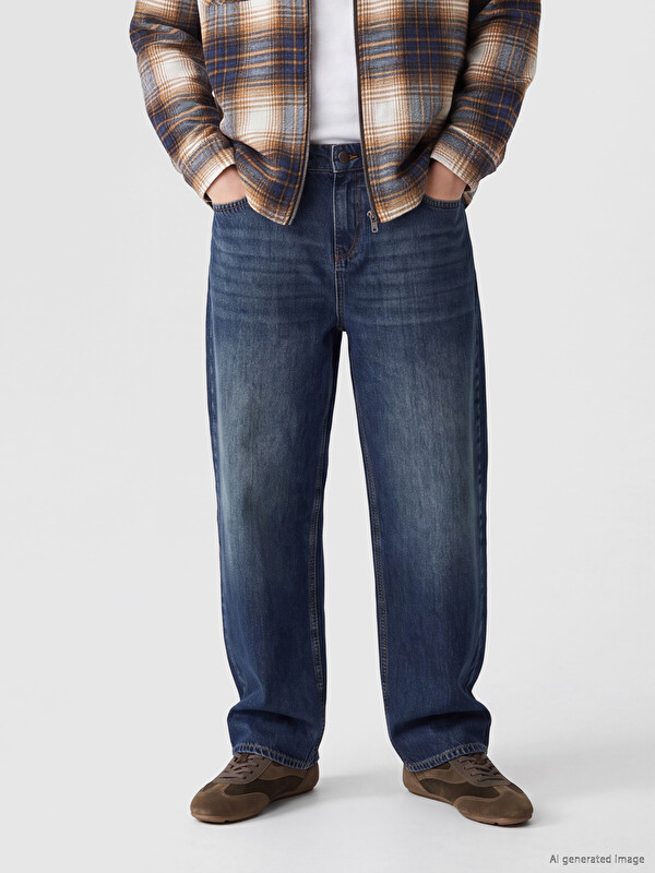 XSIDE Super Baggy Fit Erkek Jean Pantolon