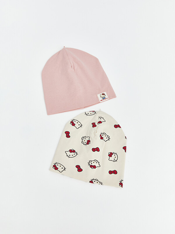 LCW ACCESSORIES Baskılı Kız Bebek Bere 2'li