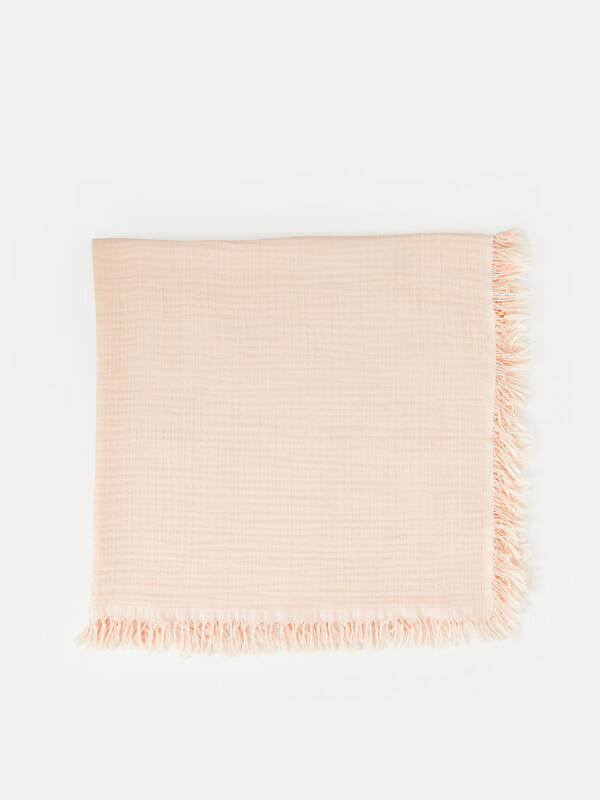 LCW baby Tasseled Baby Girls' Muslin Cover 100x100 cm
