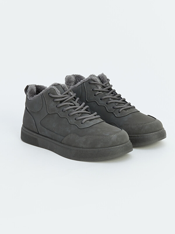LCW STEPS Süet Görünümlü İçi Kürklü Erkek Sneaker