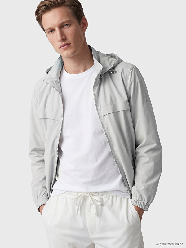SOUTHBLUE Regular Fit Kapüşonlu Erkek Yağmurluk