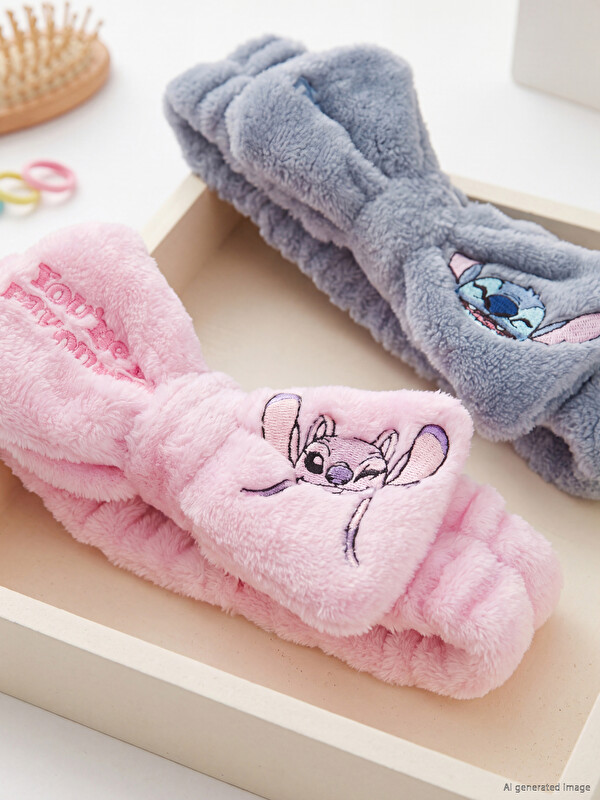 LCW JOY Shirit flokësh me qëndisje Stitch për vajza