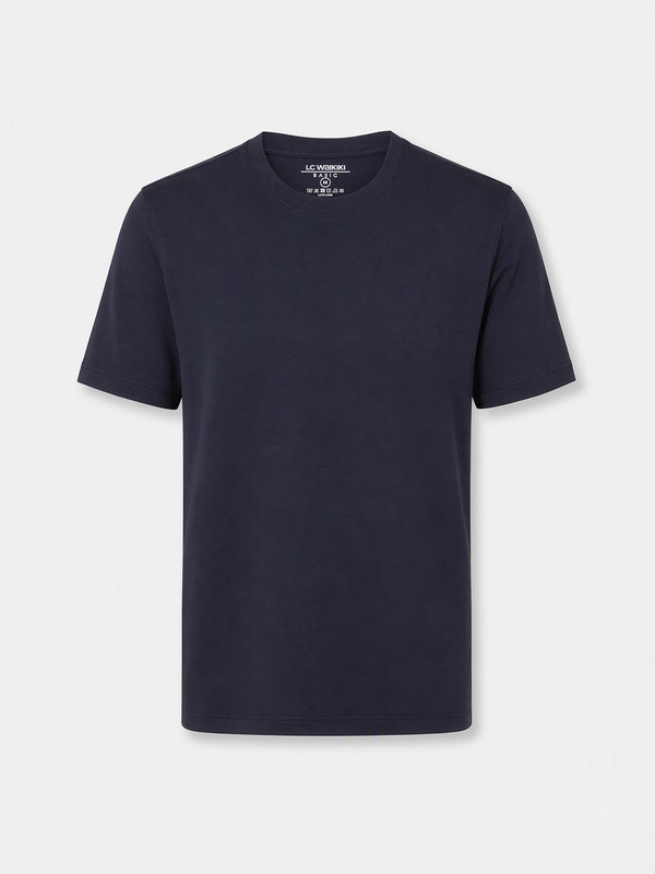 LCWAIKIKI Classic Crew Neck Interlock Men's T-shirt