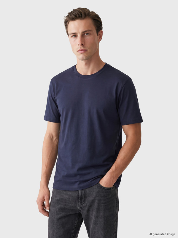 LCWAIKIKI Classic Crew Neck Interlock Men's T-shirt