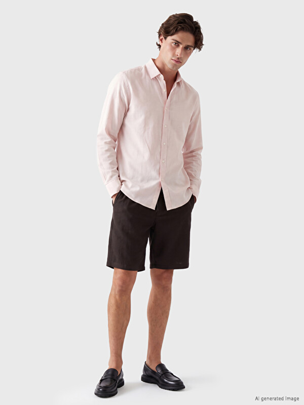 LCW Vision Regular Fit Dobby Men's Shorts
