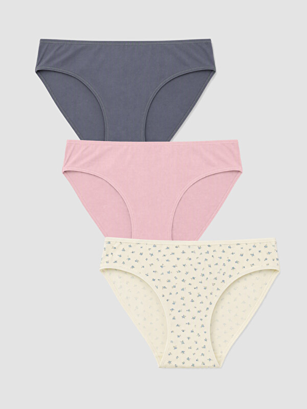 LCW DREAM Çiçekli Bikini Külot 3'lü