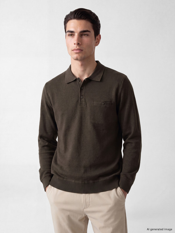 LCWAIKIKI Classic Polo Collar Men's Sweatshirt