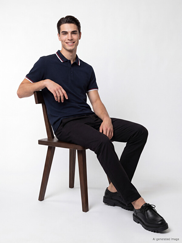 LCWAIKIKI Classic Standard Fit polo kragna pike muška majica