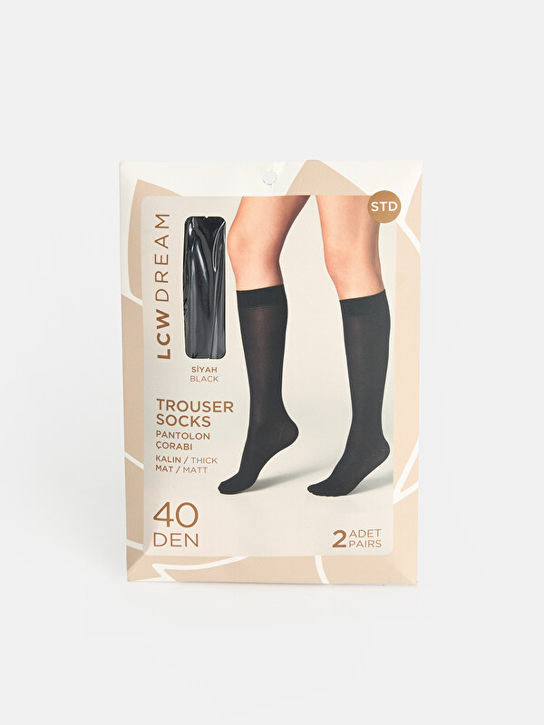 LCW DREAM Chaussettes hautes femme 40 deniers lot de 2