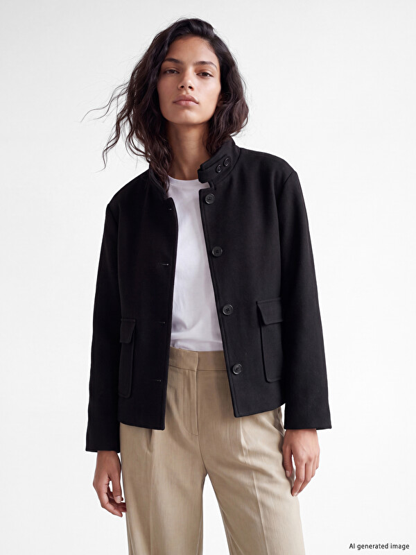 XSIDE Oversize Kadın Kaşe Kaban