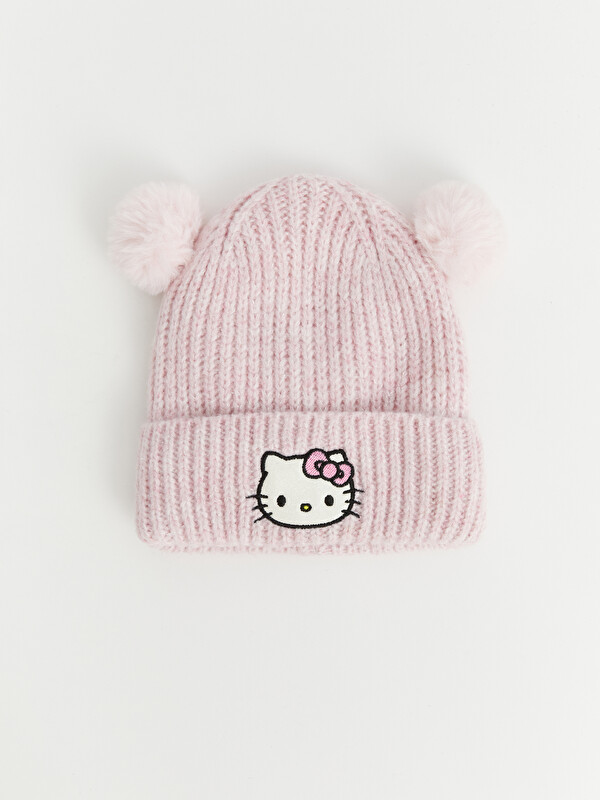 LCW ACCESSORIES Bonnet en tricot à pompon Hello Kitty brodé pour bébé fille