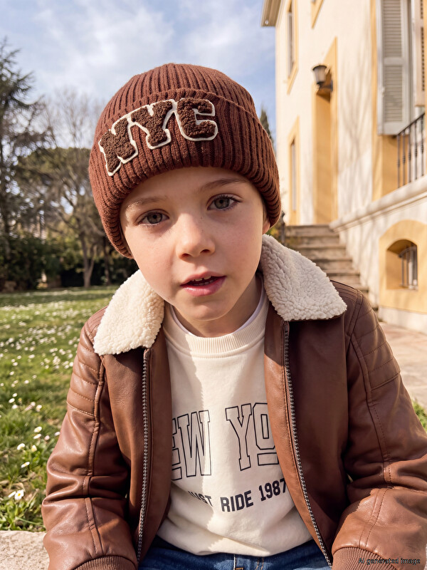 LCW ACCESSORIES Bonnet en tricot brodé NYC pour bébé garçon