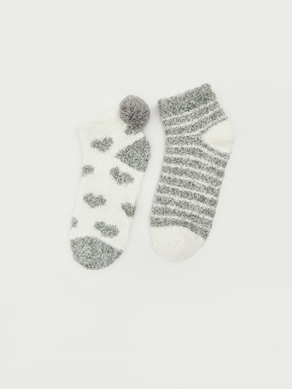LCW DREAM Patterned Women's House Socks 2 Pack
