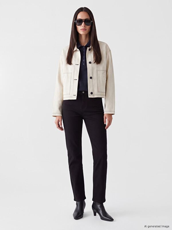 LCW EVERYDAY Yüksek Bel Slim Mom Kadın Jean Pantolon