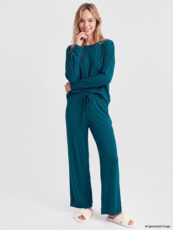 LCW DREAM Crew Neck Women's Pyjamas Set