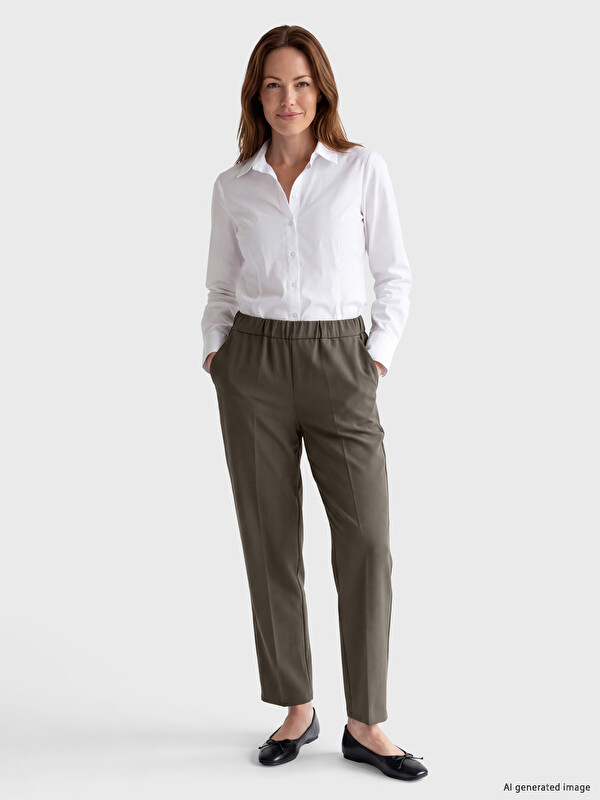 LCW Grace Elastic Waist Women's Trousers