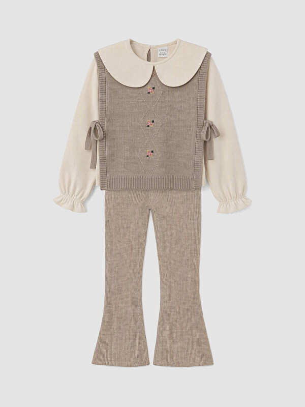 LCW Kids Girls' Knitwear Set