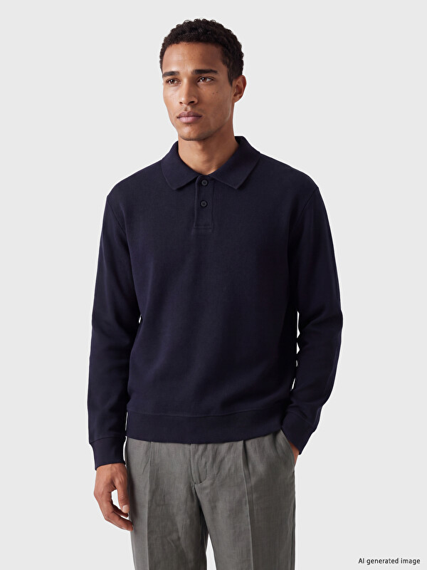 LCW Vision Polo Collar Men's Sweatshirt