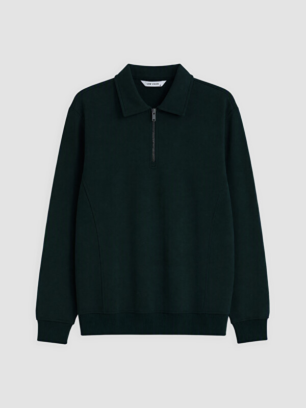 LCW Vision Polo Collar Men's Sweatshirt