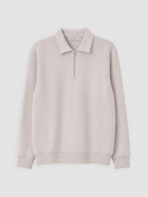 LCW Vision Polo Yaka Erkek Kalın Sweatshirt