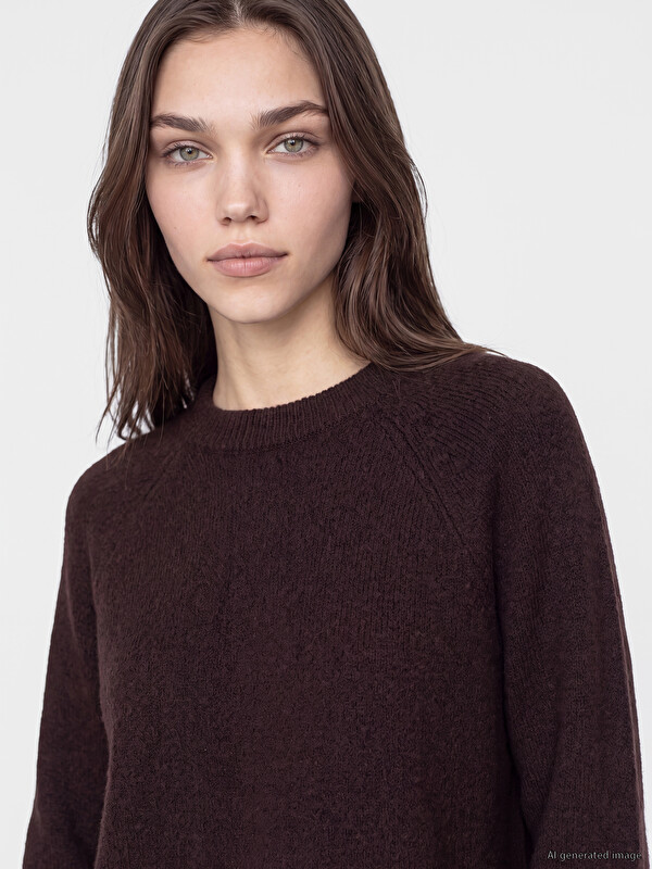 LCW Modest Crew Neck Women's Knitwear Sweater