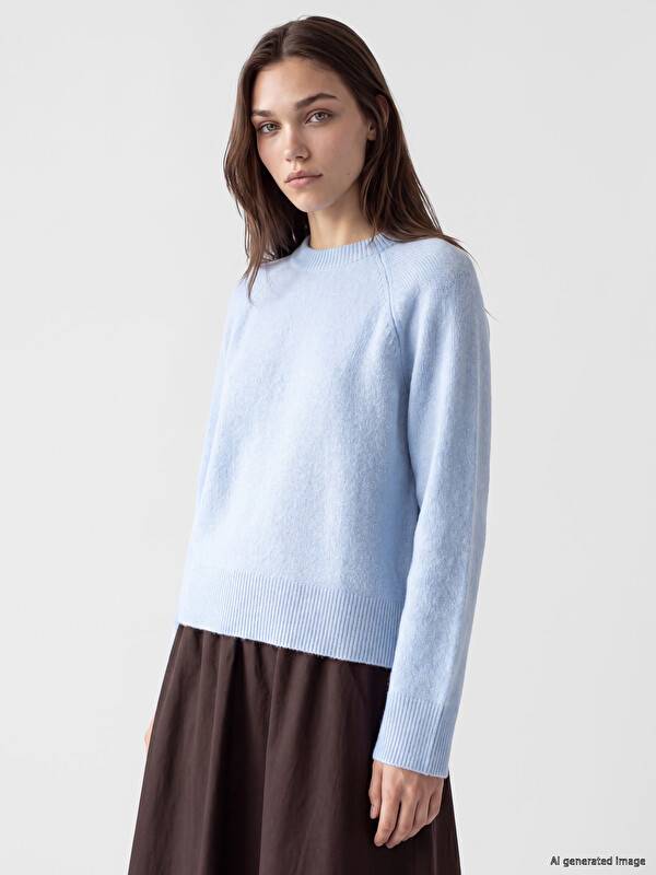 LCW Modest Crew Neck Women's Knitwear Sweater