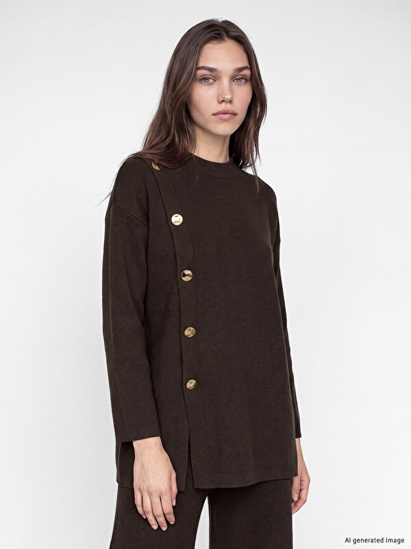 LCW Modest Oversize Fit Women's Knitwear Tunic