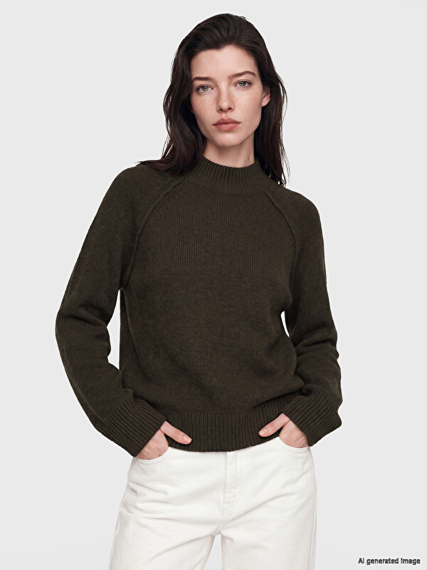 LCW Comfort Pull-over en maille pour femme à col rond