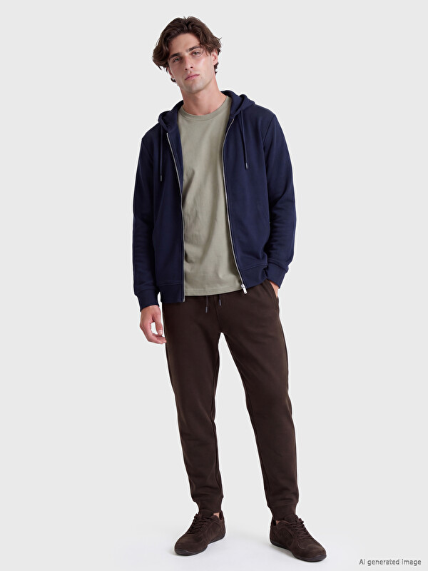 LCW Vision Hooded Men's Zip-Up Sweatshirt