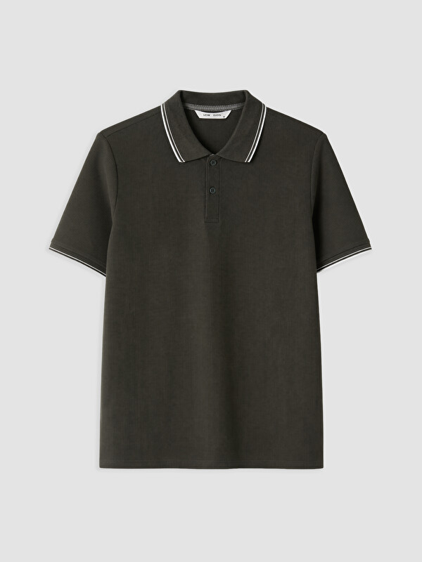 LCW Vision Polo Yaka Dokulu Erkek Tişört
