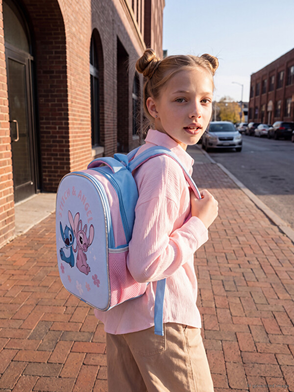 LCW ACCESSORIES Stitch Printed Girls' Backpack
