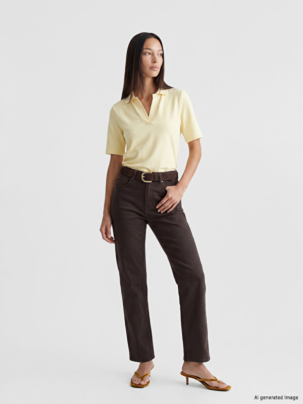 LCWAIKIKI Classic Frau Braun Jeans