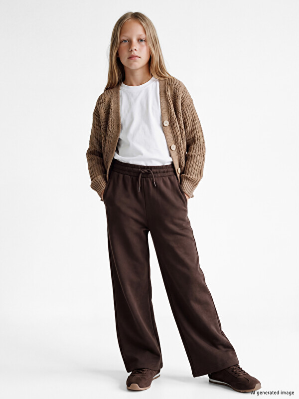 LCW Kids Wide Leg Girls' Sweatpants