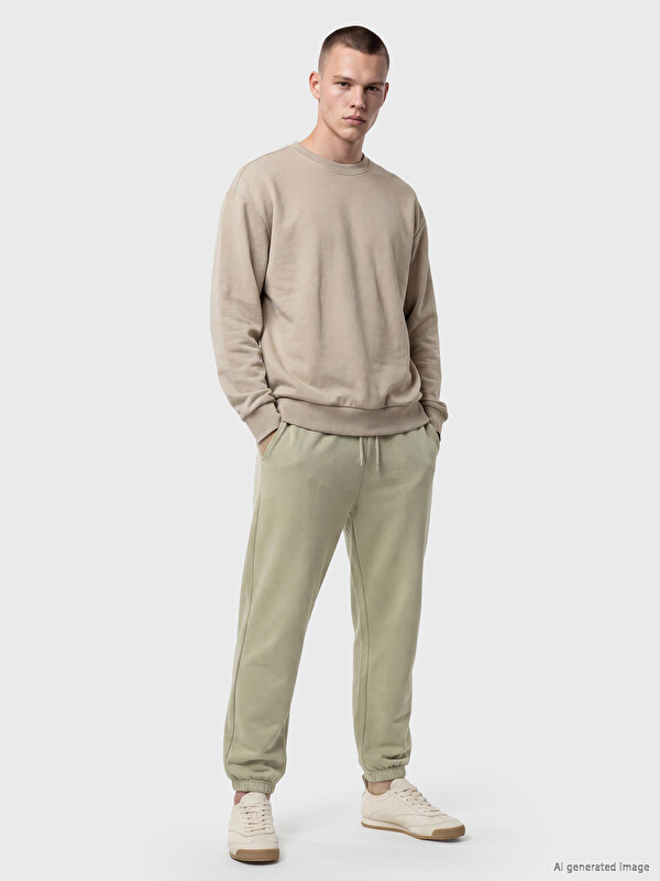 XSIDE Man Beige Jogger Sweatpants