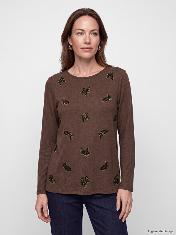 LCW Grace Crew Neck Printed Women's T-Shirt