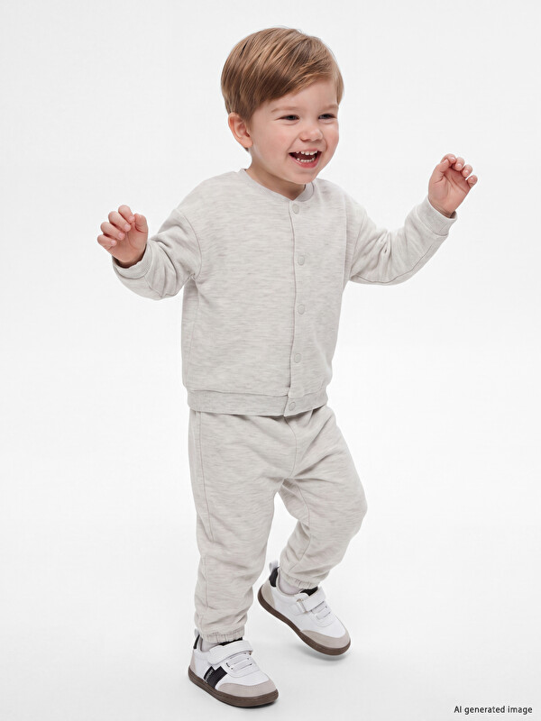 LCW baby Bisiklet Yaka Erkek Bebek Takım