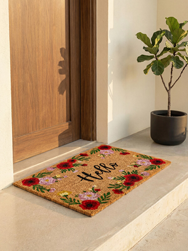 LCW HOME Hello Text Printed Doormat 40x60 Cm