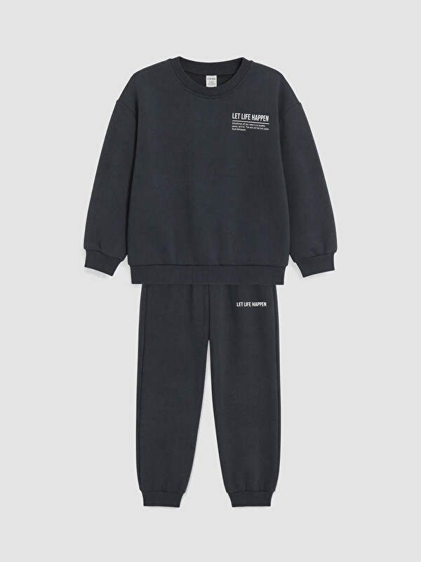LCW Kids Djalë Antracite Set sportiv