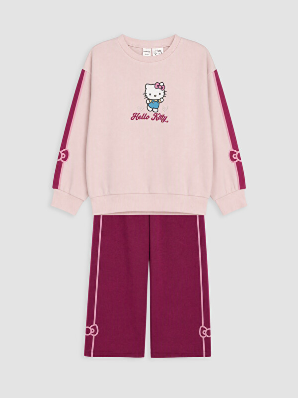 LCW Kids Hello Kitty Baskılı Kız Çocuk Eşofman Takım
