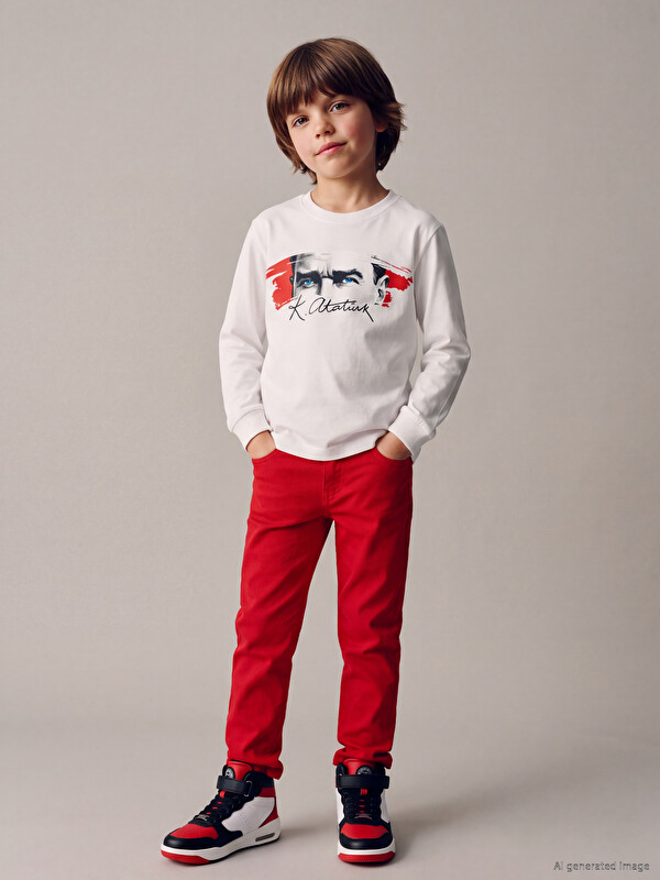 LCW Kids Regular Fit Erkek Çocuk Gabardin Pantolon