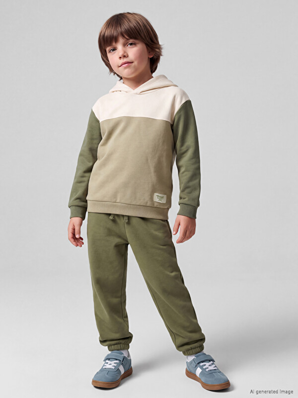 LCW Kids Свитшот и спортивные брюки для мальчиков с цветовым блоком