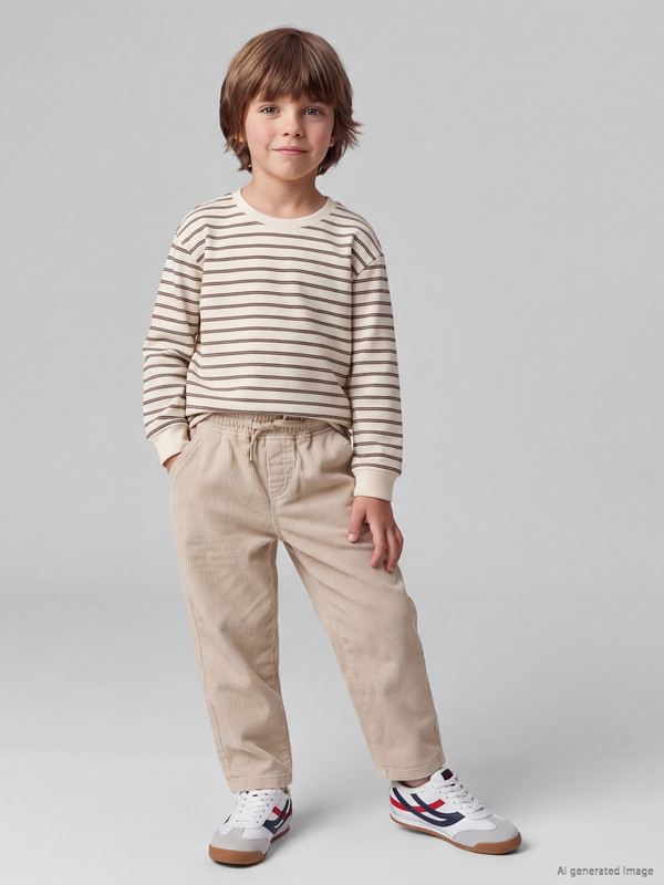 LCW Kids Baggy Fit Boys' Velvet Trousers
