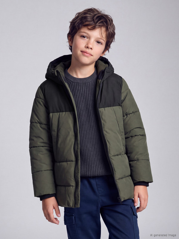 LCW Kids Su İtici Erkek Çocuk Şişme Mont