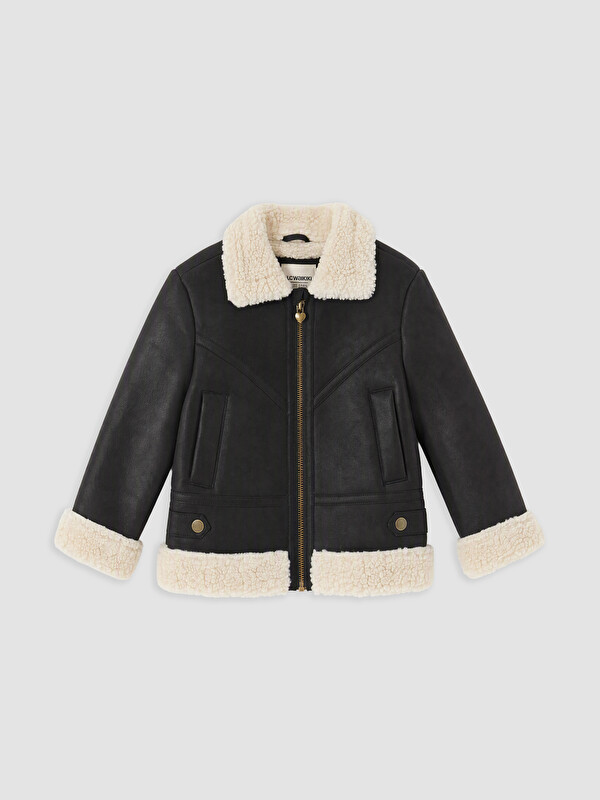 LCW Kids Girl Black Coat