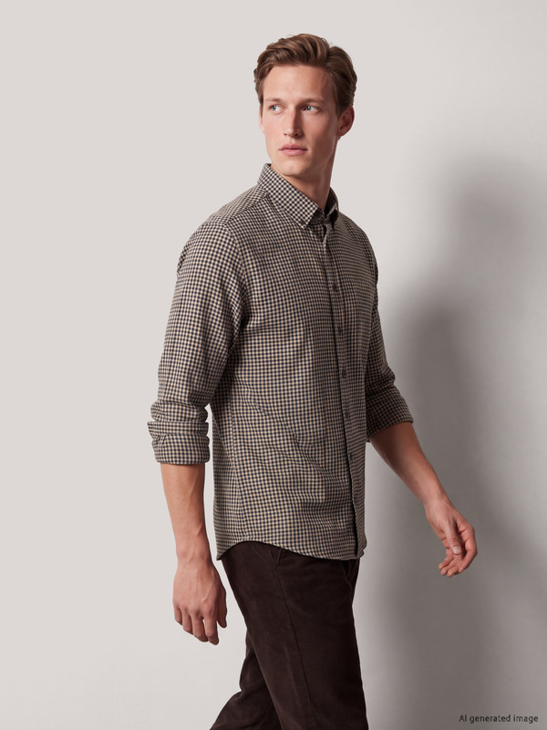 SOUTHBLUE Regular Fit Ekose Erkek Oduncu Gömlek