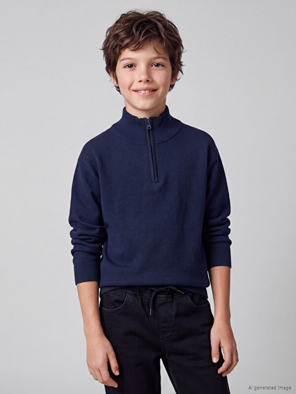 LCW Kids Turtleneck Boys' Knitwear Sweater