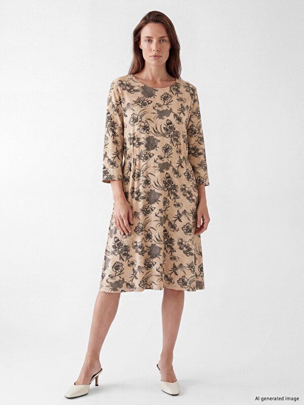 LCW Grace Rochie din Jerseu Floral pentru Femei