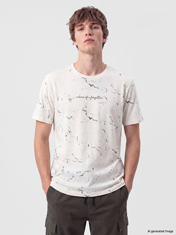 XSIDE Crew Neck Printed Jersey Men's T-shirt